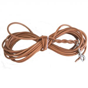 Longe cuir tubulaire 6mm